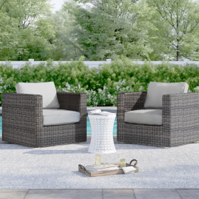 Comfort-Ready Fully Assembled Patio Chair with Plush Cushions ‚Äì Ideal for Outdoor Relaxation