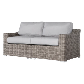 Chic Fully Assembled 66" Wide Outdoor Wicker Loveseat with Plush Cushions ‚Äì Ideal for Stylish Outdoor Relaxation