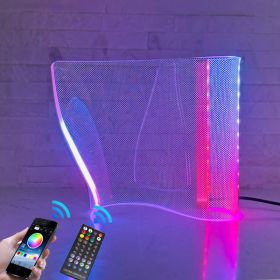 Modern Curved RGB Table Lamps for Bedrooms and Desks - Futuristic Ambient Mood Lighting for Gaming Rooms