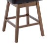 COOLMORE Bar Stools Set of 2 Counter Height Chairs with Footrest for Kitchen, Dining Room And 360 Degree Swivel