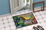 Zebra Doormat Front Door Mat Indoor Outdoor Rugs for Entryway, Non Slip Washable Low Pile, 24H X 36W