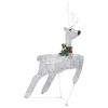 Reindeer & Sleigh Christmas Decoration 100 LEDs Outdoor Silver