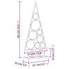 Metal Christmas Tree for Decoration Black 23.6"