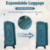 Softside Luggage Expandable 3 Piece Set Suitcase with Duffel Bag Upright Spinner Softshell Lightweight Luggage Travel Set