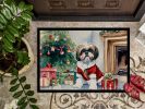 Shih Tzu Cozy Christmas Doormat Front Door Mat Indoor Outdoor Rugs for Entryway, Non Slip Washable Low Pile, 24H X 36W