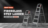 6 Fibreglass Step Ladder 250lbs