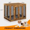 Furniture Dog Crate with Tray for Large Dogs, Indoor Aesthetic Puppy Kennel Pet House Dog Cage with Door