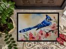 Blue Jay Doormat Front Door Mat Indoor Outdoor Rugs for Entryway, Non Slip Washable Low Pile, 24H X 36W