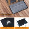 Furniture Dog Crate with Tray for Large Dogs, Indoor Aesthetic Puppy Kennel Pet House Dog Cage with Door