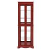 Lighted Glass Curio Display Cabinet,Display Cabinet,Glass Storage Cabinet Glass Wine cabinet Wood Frame Toy Display for Living Room, Kitchen