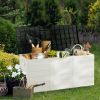 75gal 280L Outdoor Garden Plastic Storage Deck Box Chest Tools Cushions Toys Lockable Seat