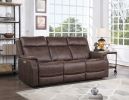 Valencia - 3 Piece Dual Power Reclining Living Room Set - Dark Brown