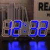 1pc 3D LED Digital Clock; Bedroom LED Clock For Home Decor