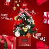 Desktop Christmas Tree;  19.7-inch Artificial Mini Christmas Decoration Tree;  The Perfect Christmas Decoration for Table;  Desk and Counter