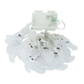 Halloween String Lights 30 LEDs 9.8ft Halloween String Lights Decorative Fairy Lights (Model: Ghost)