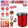 5 Core Popcorn Machine 16 Cup Capacity Hot Air Popper Mini Portable Tabletop Electric Pop Corn Maker Maquina Para Hacer Palomitas De Maiz For Home Mov