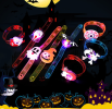 5pcs Glowing Halloween Bracelets necklace Children Toys Props